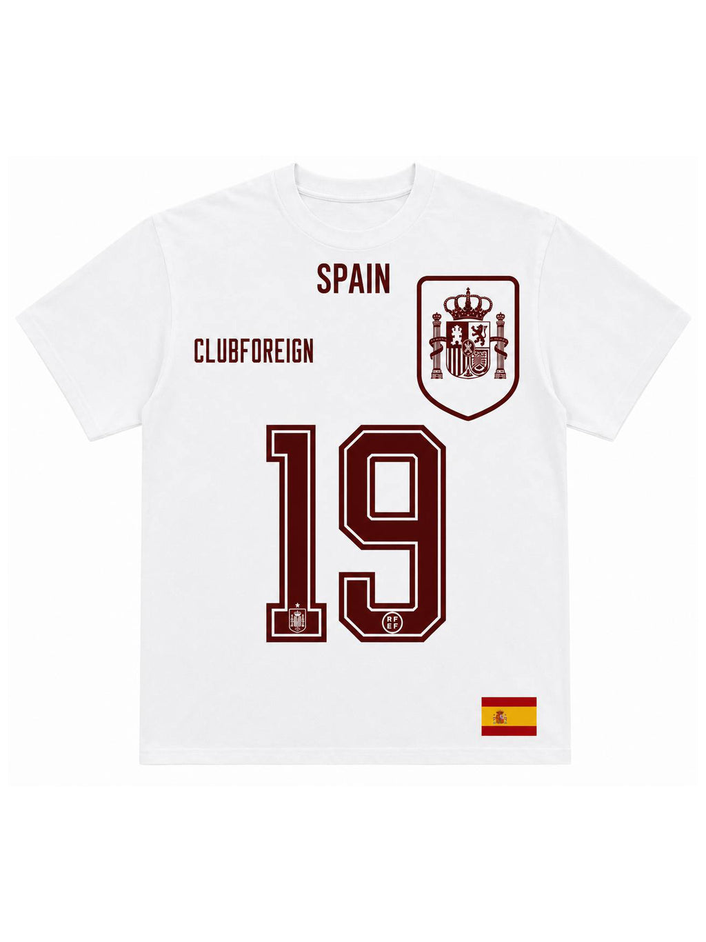Club Foreign Spain "19" Heritage Jersey Tee - White