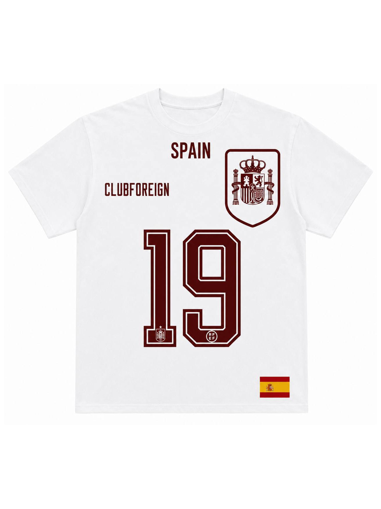 Club Foreign Spain "19" Heritage Jersey Tee - White