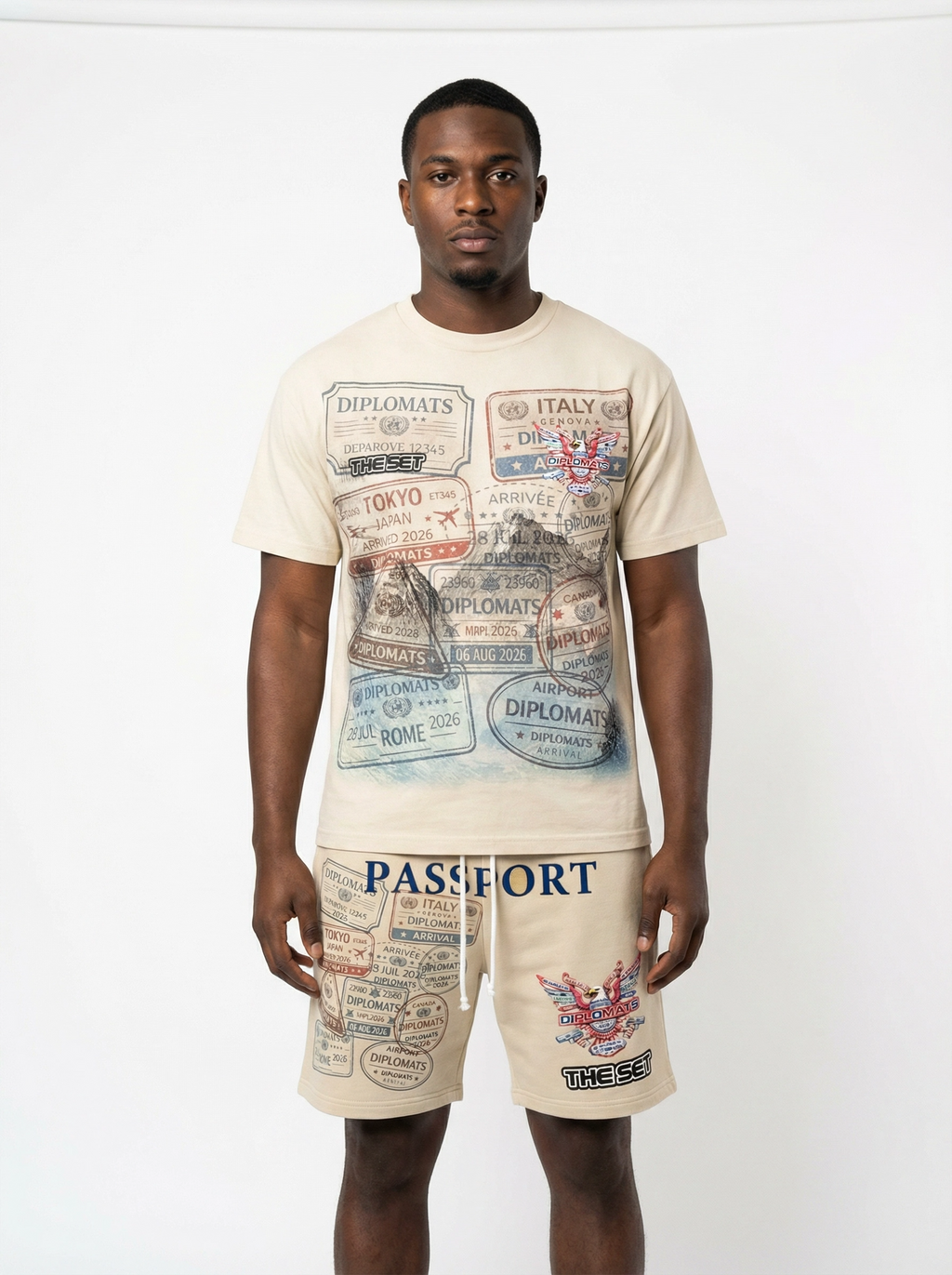 Diplomats SET: "World Tour Passport" – Sand / Cream