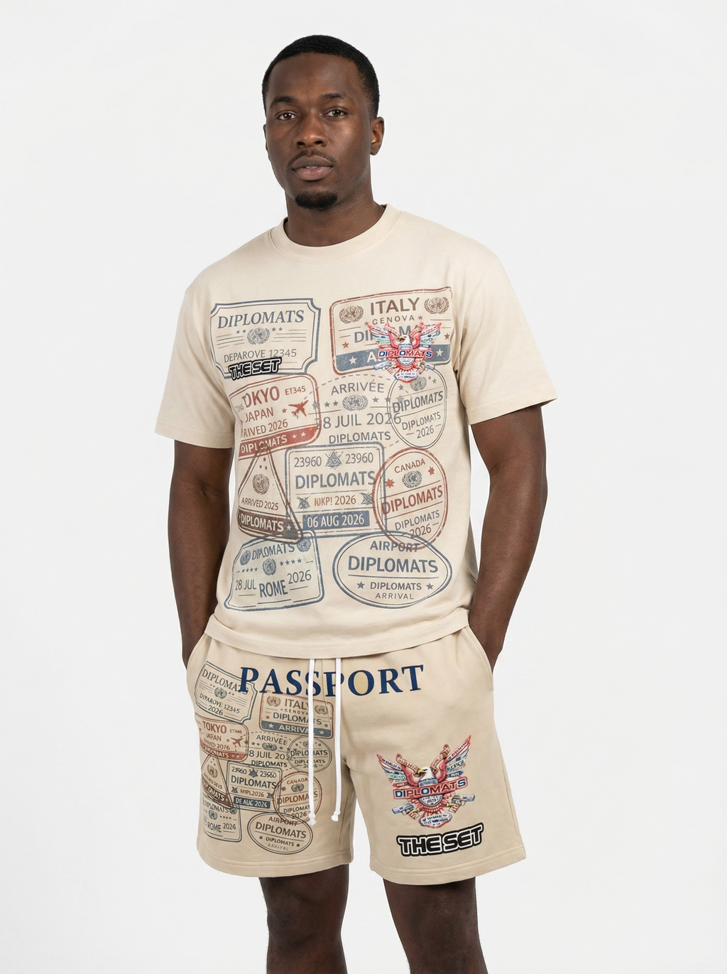 Diplomats SET: "World Tour Passport" – Sand / Cream