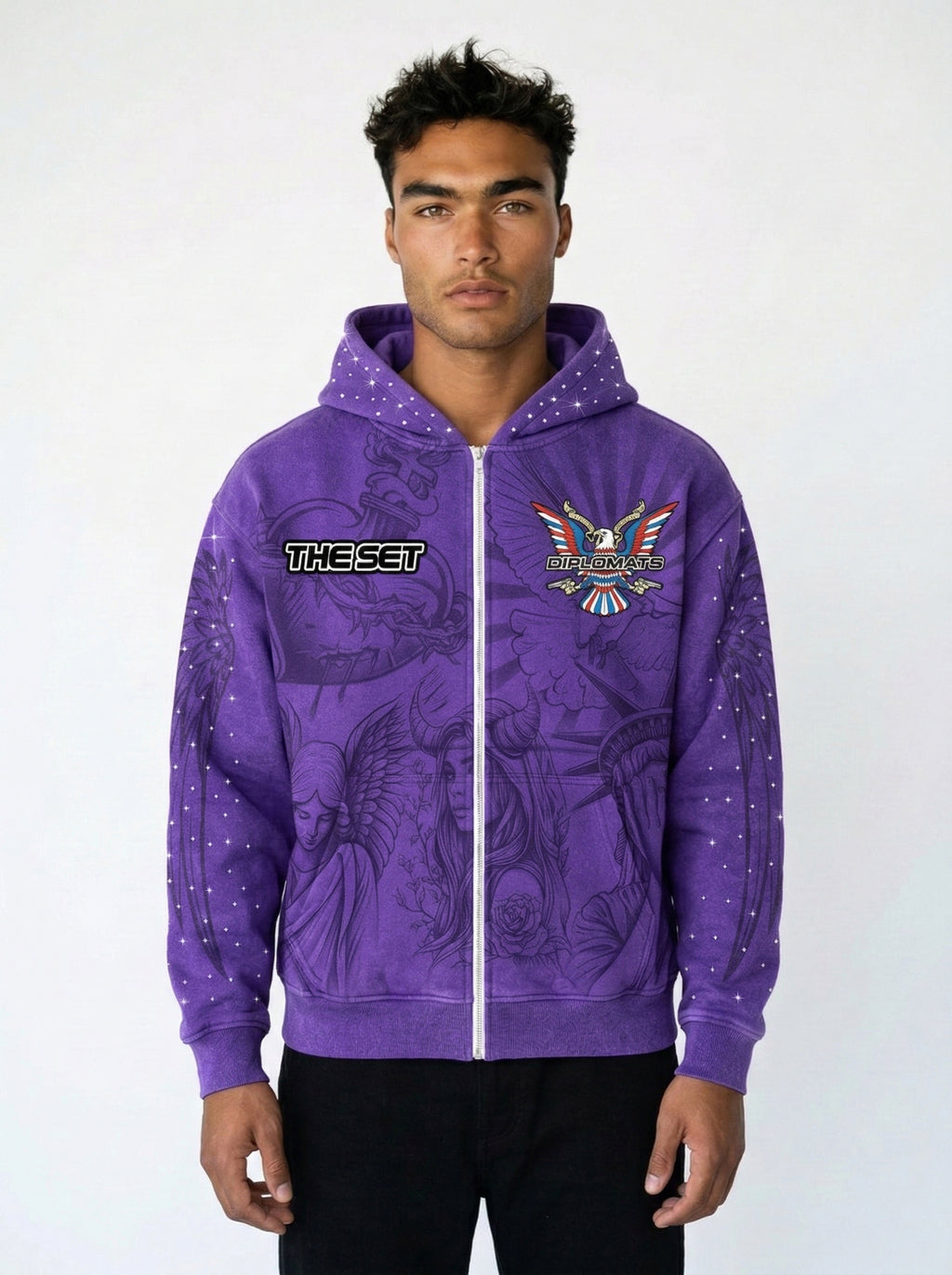 Diplomats "Purple Reign" Hoodie – Stoned Crystal