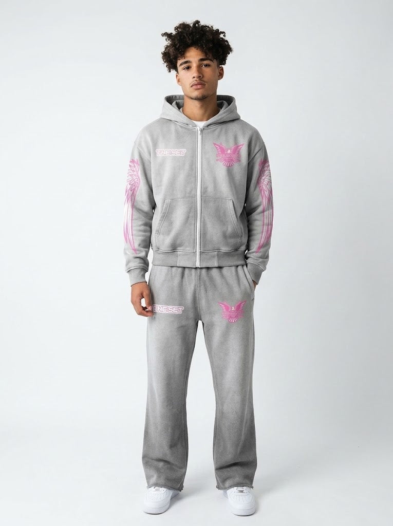 Diplomats "Wings" Sweatsuit – Stoned Acid Grey