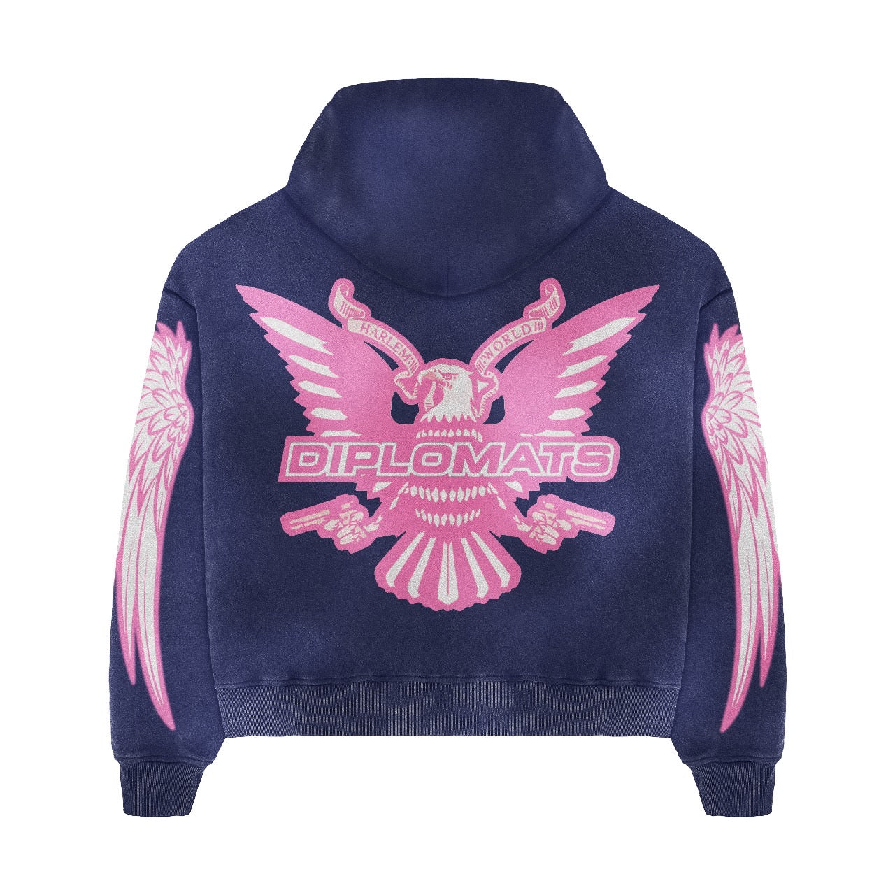 Club Foreign x Diplomats "Wings" Sweatsuit – Stoned Acid Wash Blue