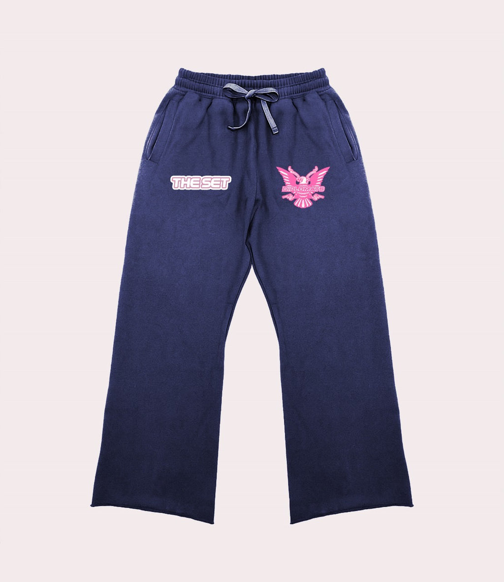 Diplomats "Wings" Sweatsuit – Stoned Acid Wash Blue