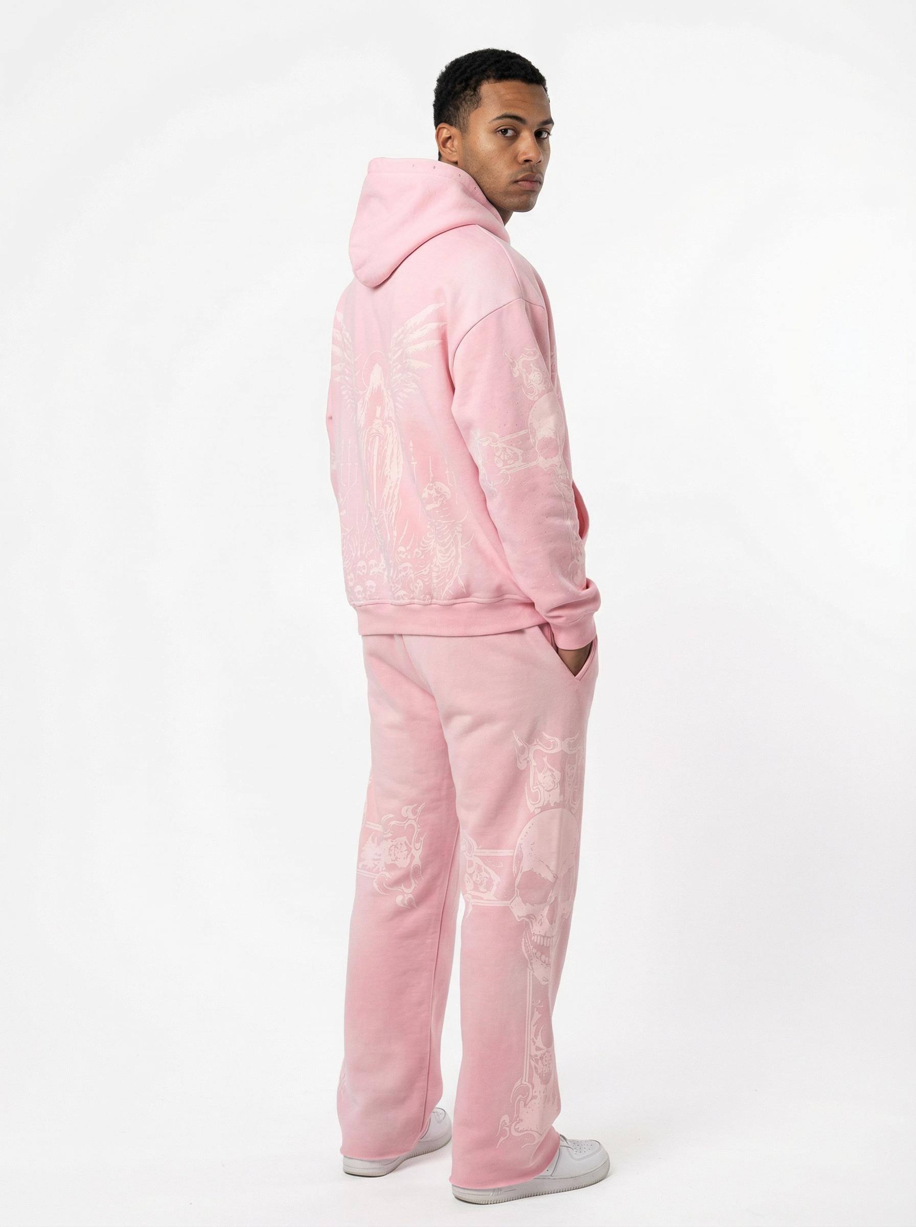 Club Foreign 2.0 "Pink Ruin" Sweatsuit – Acid Washed Set