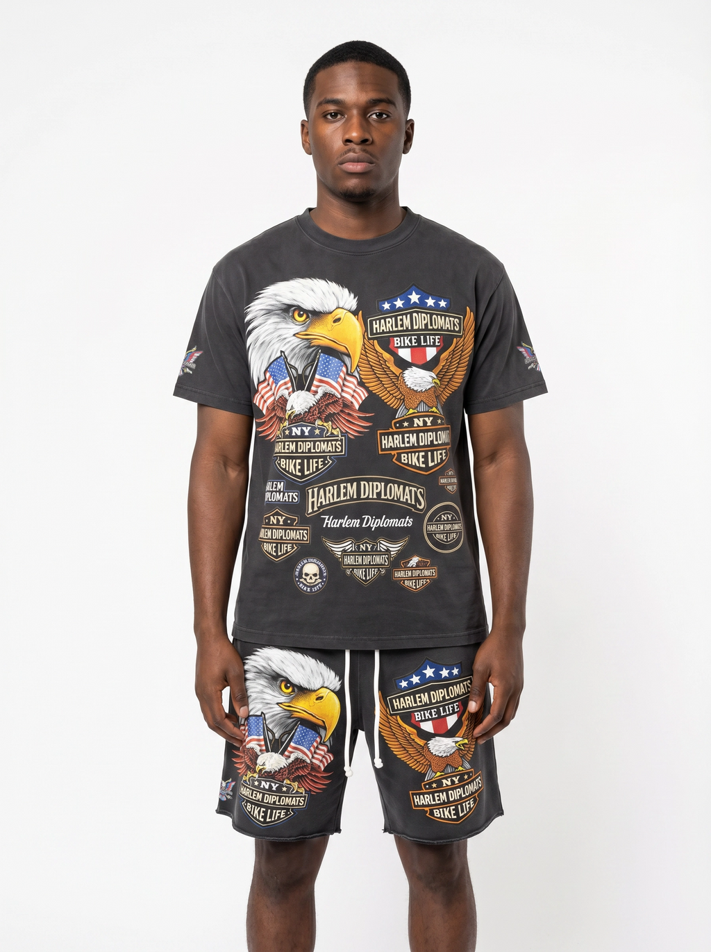 THE SET: "Harlem Diplomats Bike Life" – Washed Black