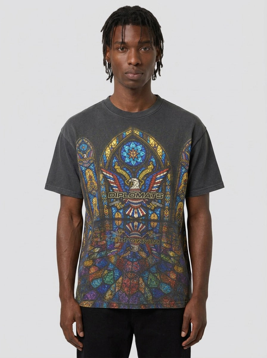 Diplomats "Church in the Wild" Heavyweight Graphic Tee - Vintage Black