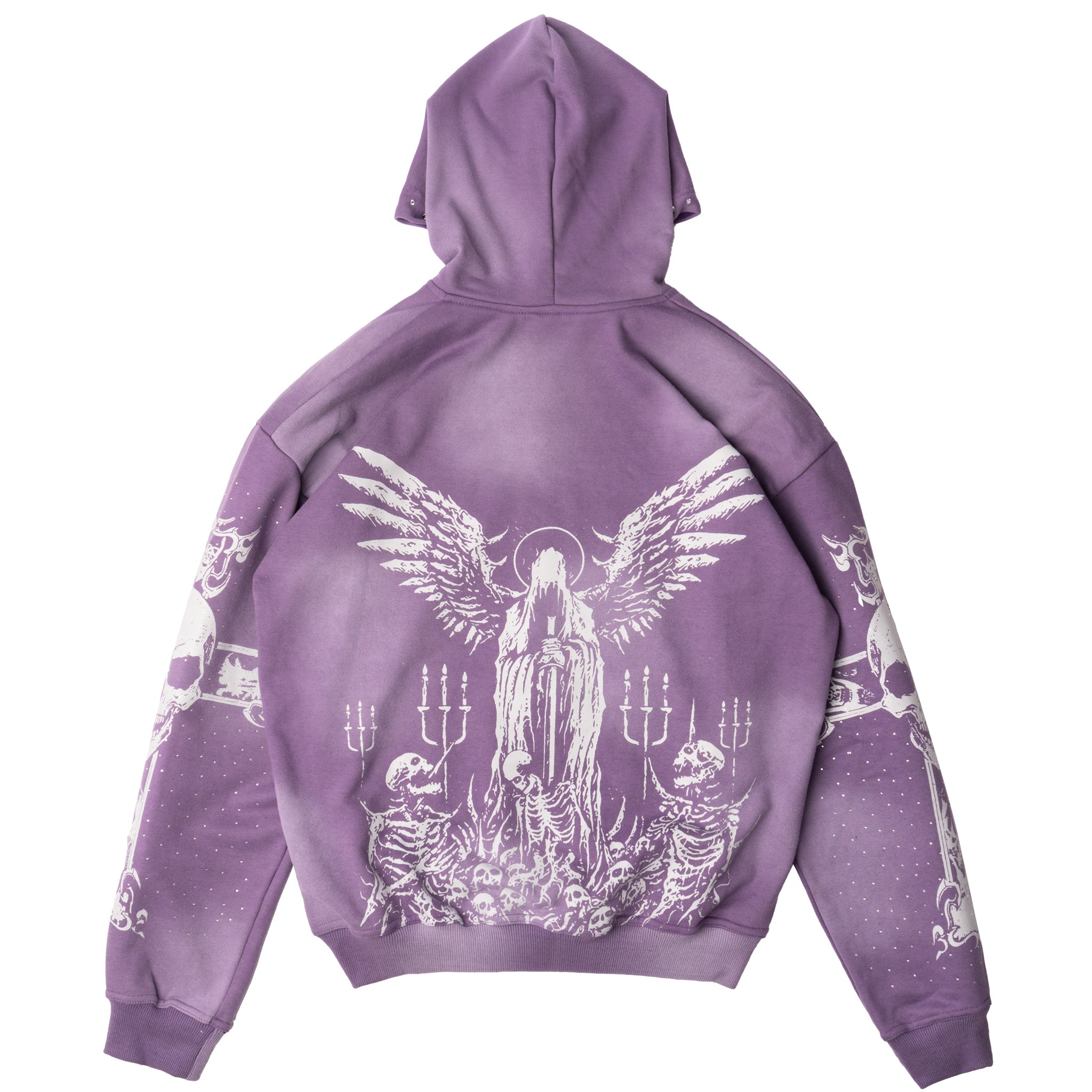Club Foreign 2.0 "Ethereal Ruin" Sweatsuit – Acid Washed Purple Set