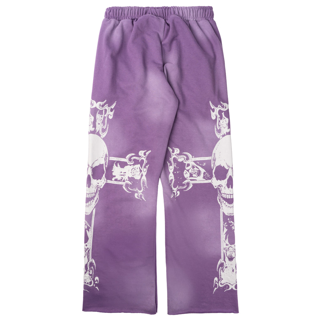Club Foreign 2.0 "Ethereal Ruin" Sweatsuit – Acid Washed Purple Set