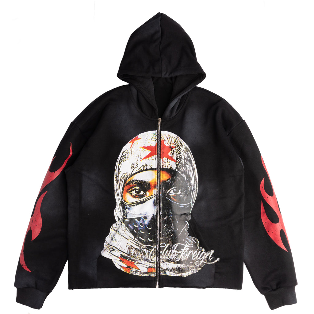 Club Foreign 2.0 "Welcome to The Club" Sweatsuit – Stoned Washed Black