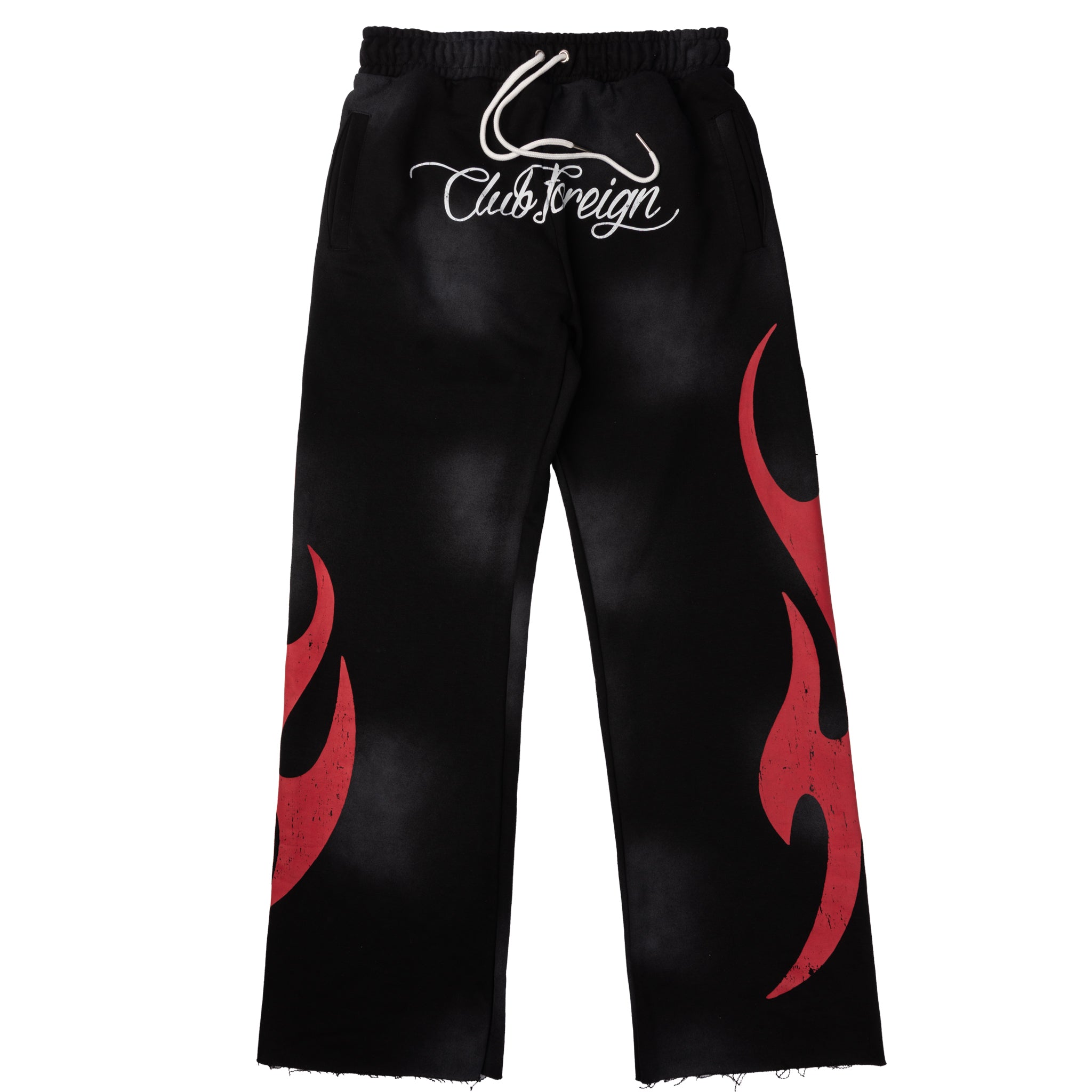 Club Foreign 2.0 "Welcome to The Club" Sweatsuit – Stoned Washed Black