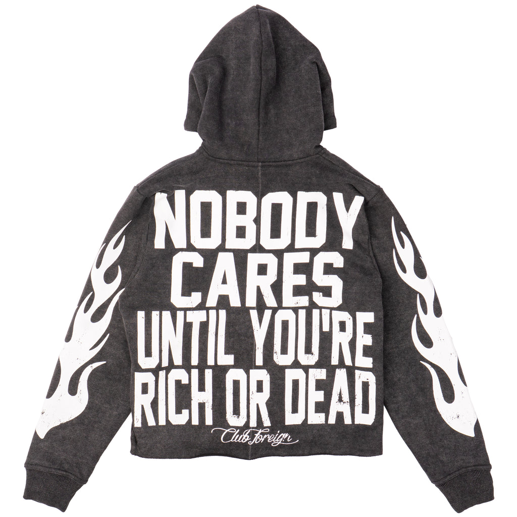 Club Foreign 2.0 "Rich or Dead" Sweatsuit – Black Acid Washed Set
