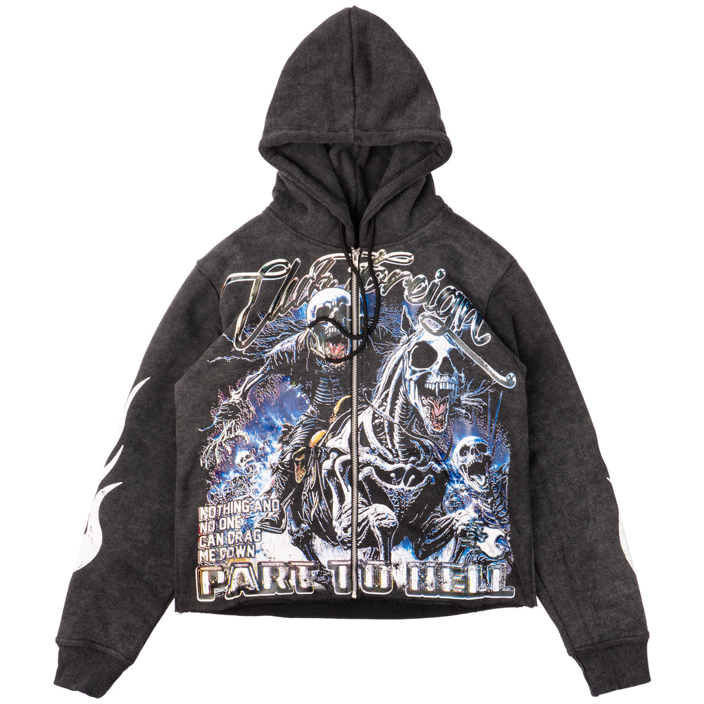 Club Foreign 2.0 "Rich or Dead" Sweatsuit – Black Acid Washed Set