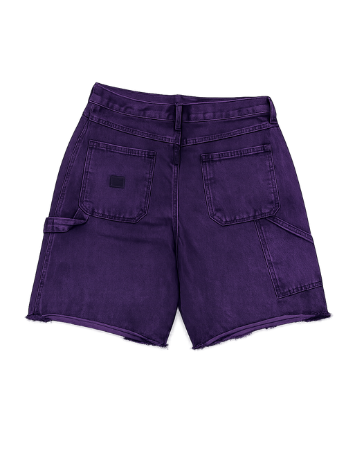 "Harlem Diplomats Bike Life" Denim Painter Shorts – Royal Purple