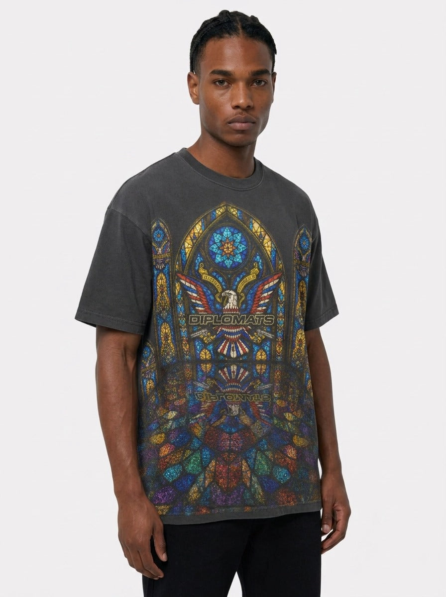 Diplomats "Church in the Wild" Heavyweight Graphic Tee - Vintage Black