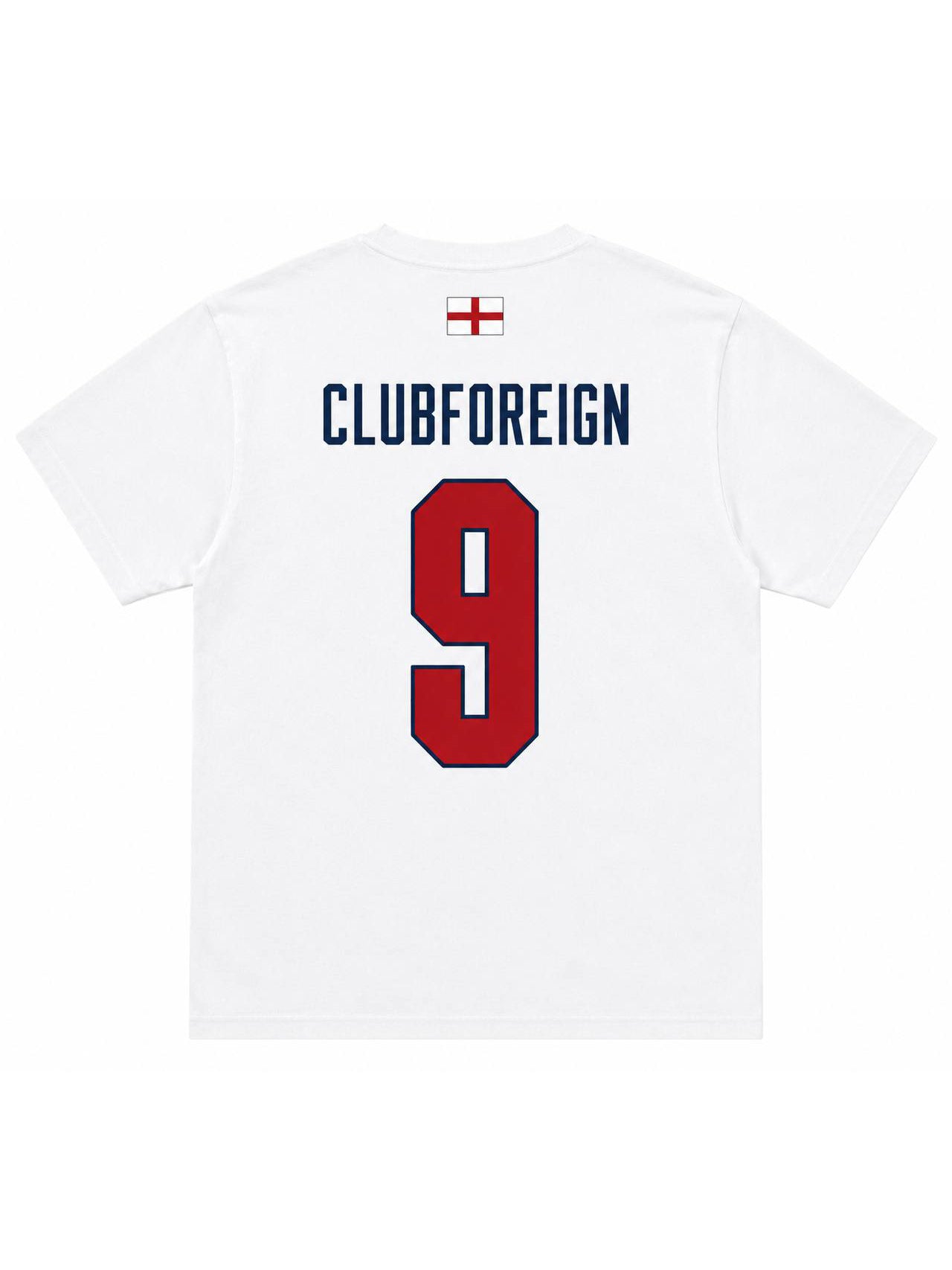 Club Foreign England "9" Heritage Jersey Tee - White
