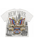 Harlem Diplomats "Harlem World" Maximalist Graphic Tee - White