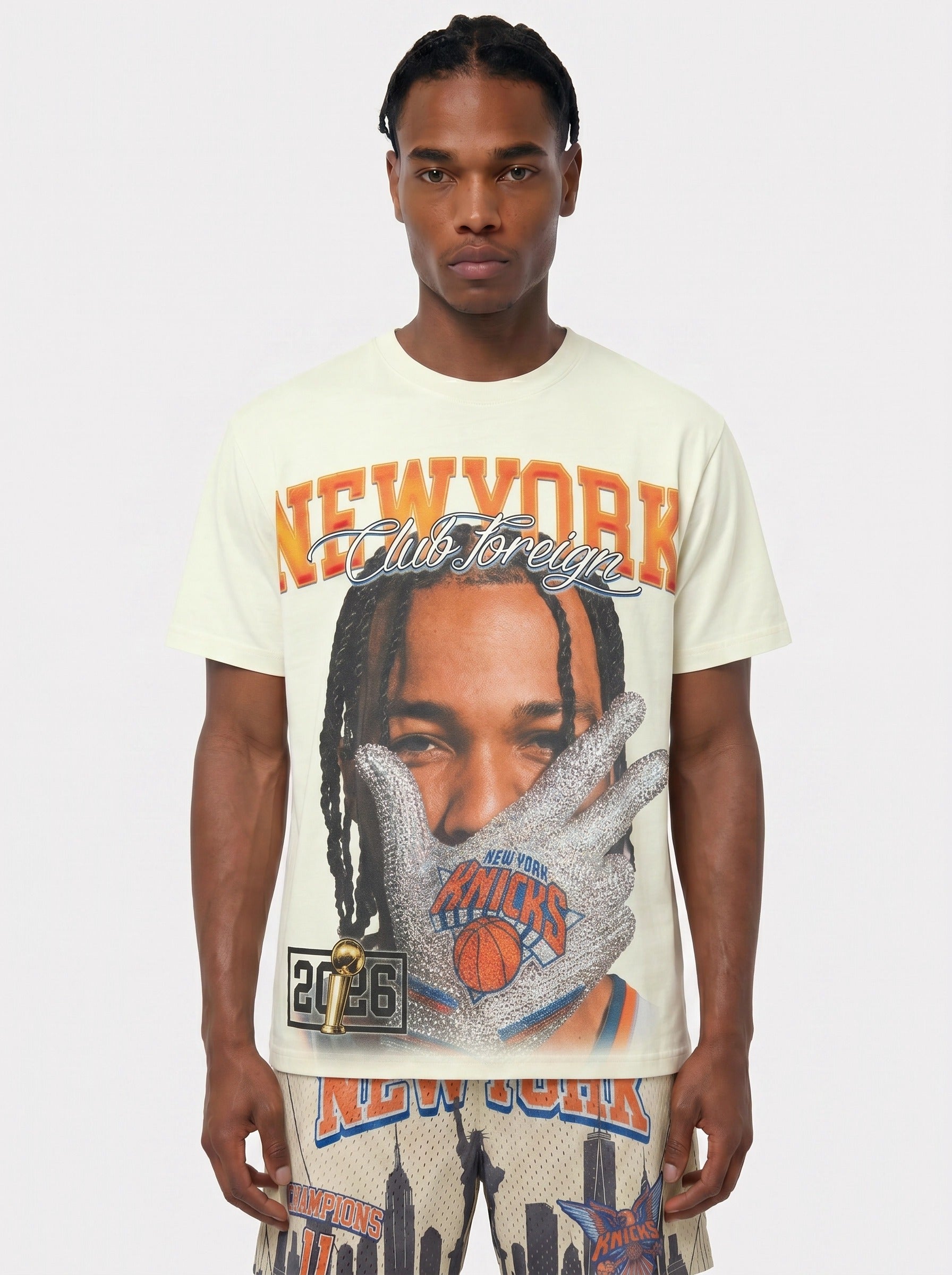"Champions Club" 2026 NY Championship Tee – Cream