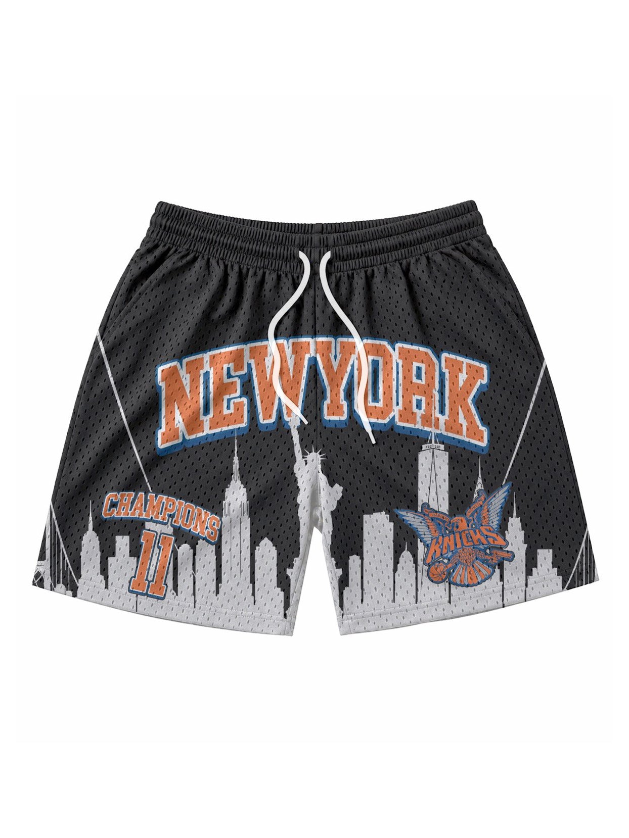 Diplomats 'New York Champions' Heavyweight Mesh Shorts - Black