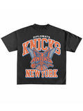 Diplomats NY Knicks Jumbo Print Graphic Tee - Black