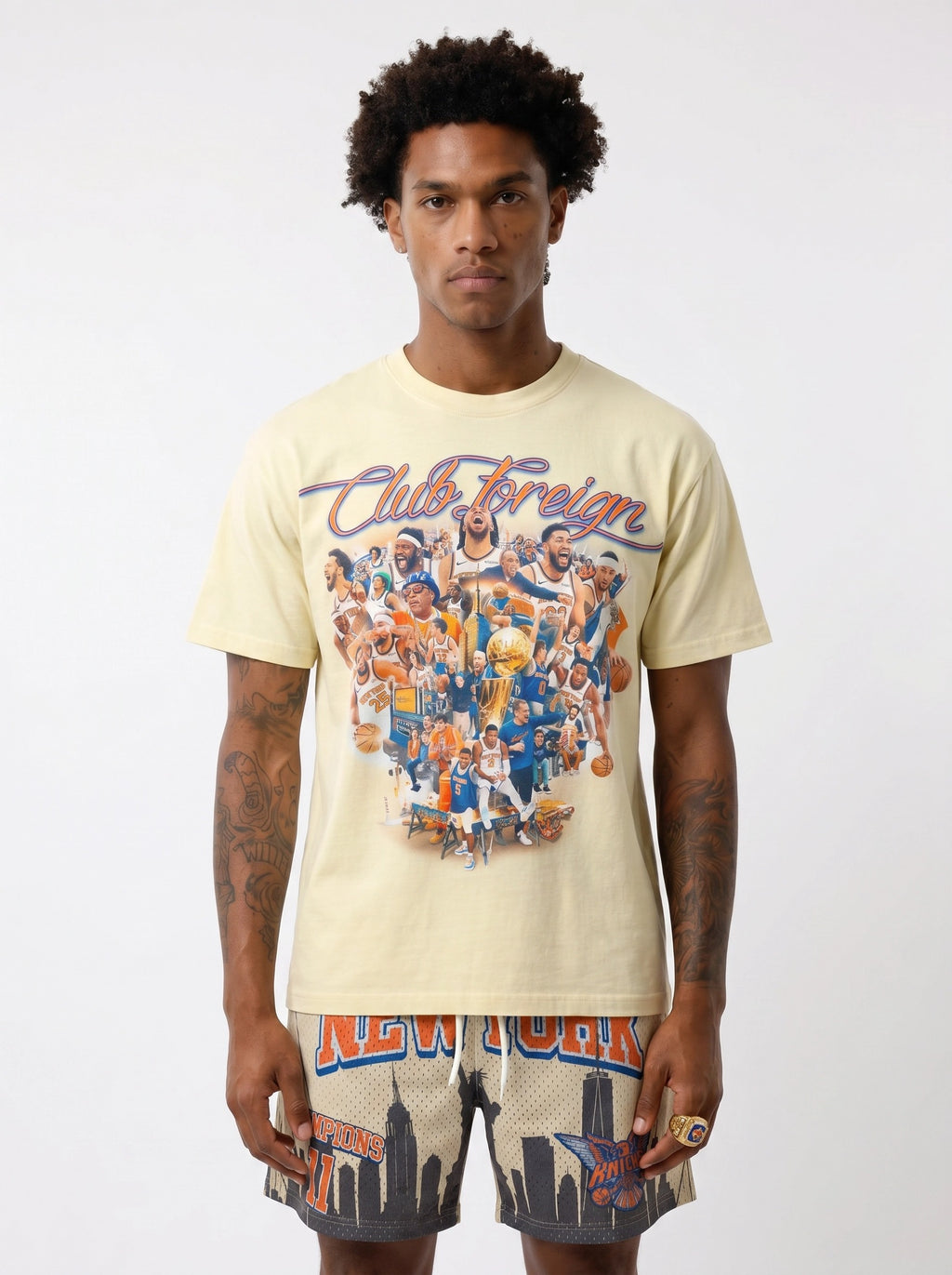 "2026 Champions" NY Homage Tee – Cream
