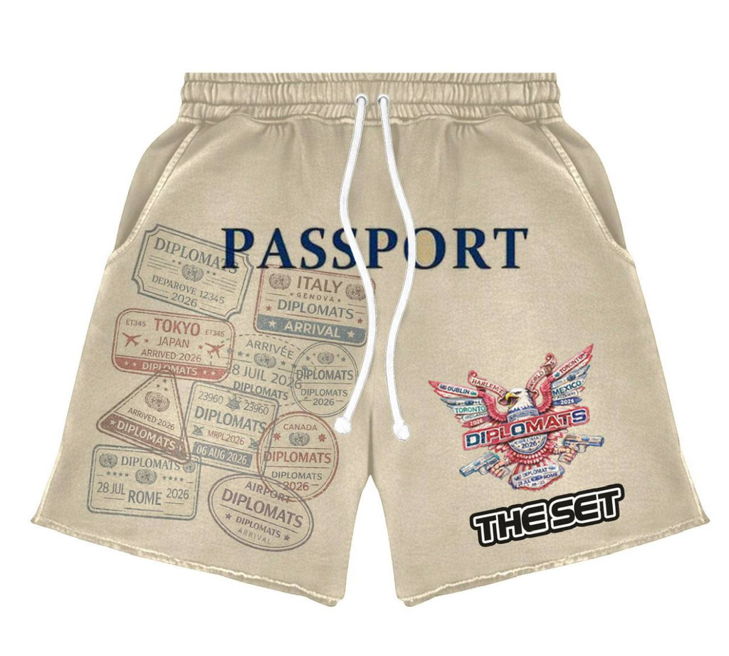 Diplomats SET: "World Tour Passport" – Sand / Cream