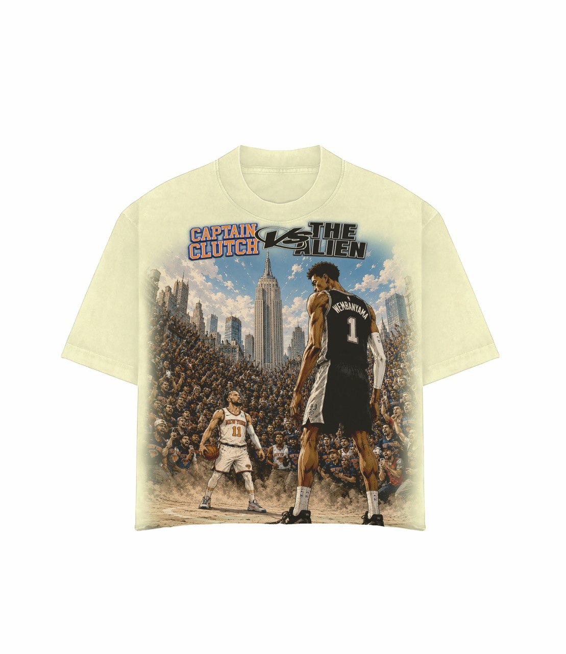 Club Foreign "Captain Clutch vs The Alien" Jumbo Print Tee