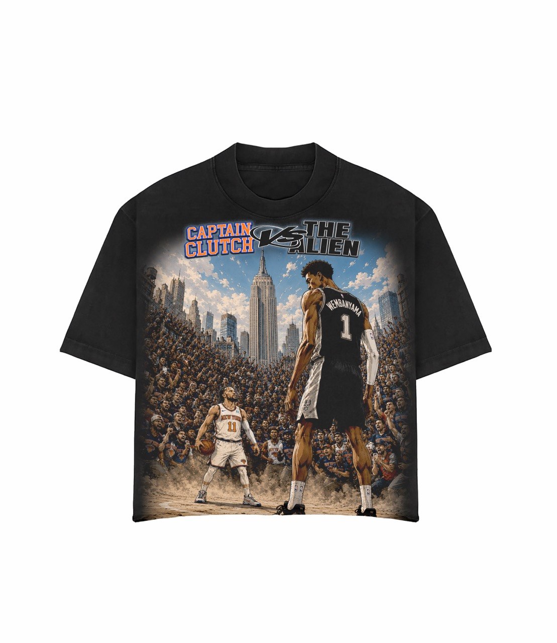 Club Foreign "Captain Clutch vs The Alien" Jumbo Print Tee