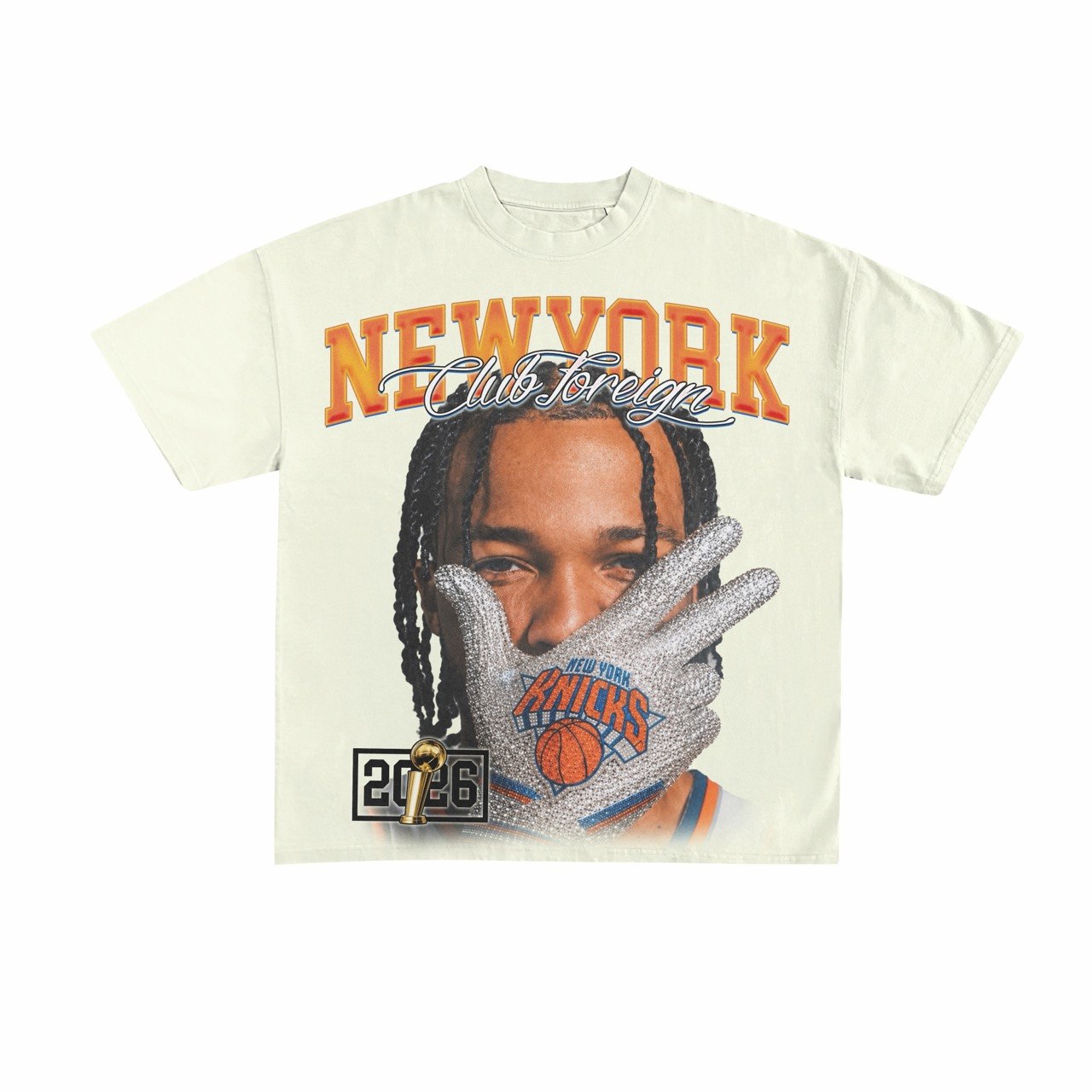 "Champions Club" 2026 NY Championship Tee – Cream