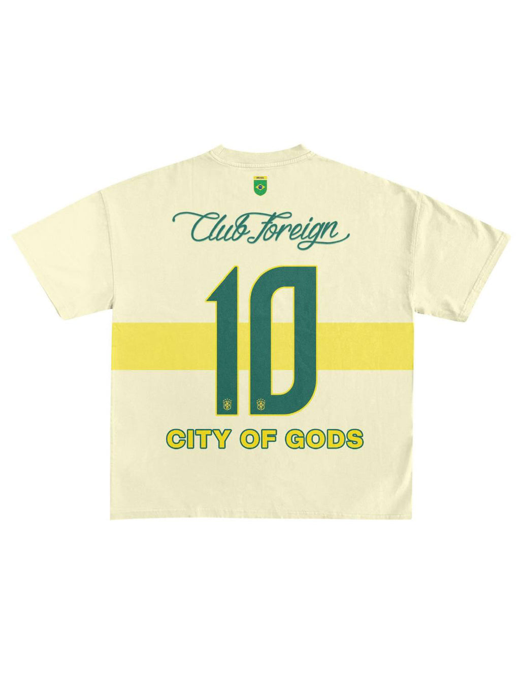 CLUB FOREIGN “CITY OF GODS” HOMAGE TEE – VINTAGE CREAM