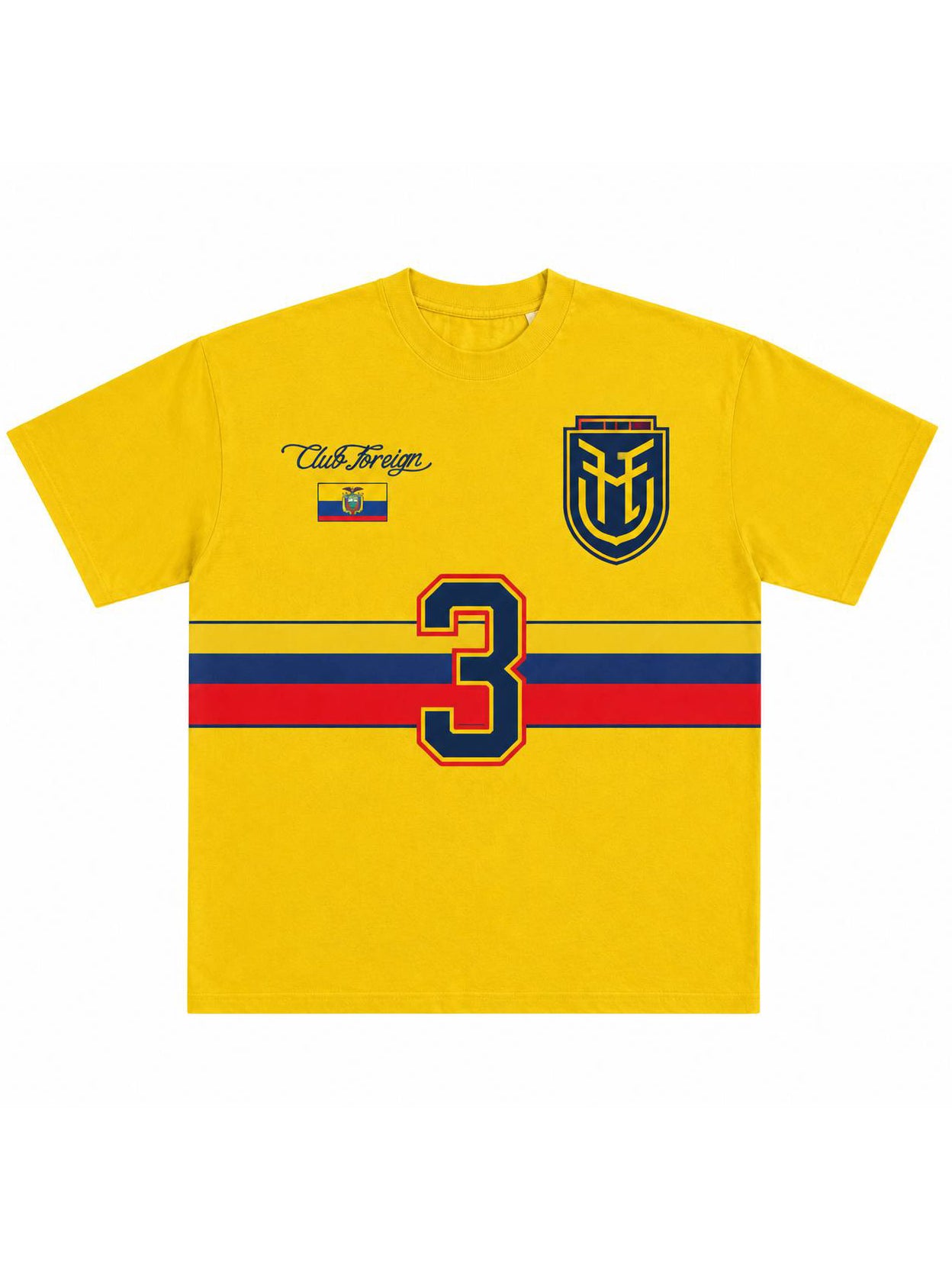 CLUB FOREIGN ECUADOR HOMAGE TEE – AMARILLO YELLOW