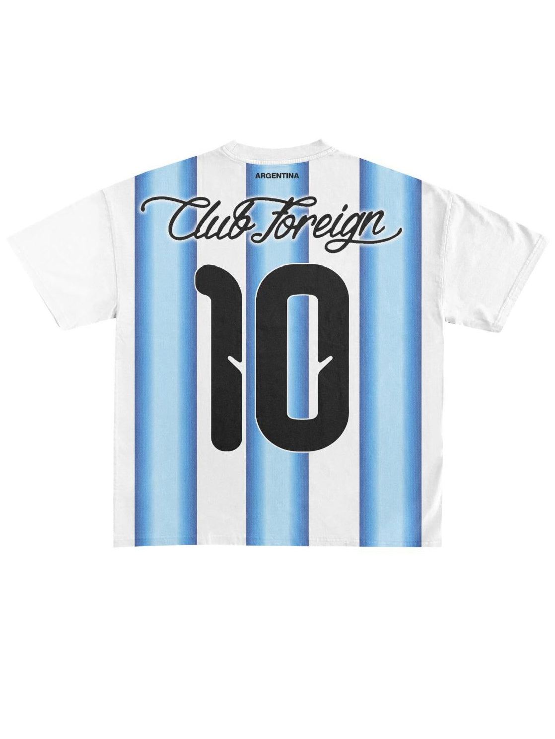 CLUB FOREIGN ARGENTINA HOMAGE TEE – COLD BLUE / WHITE
